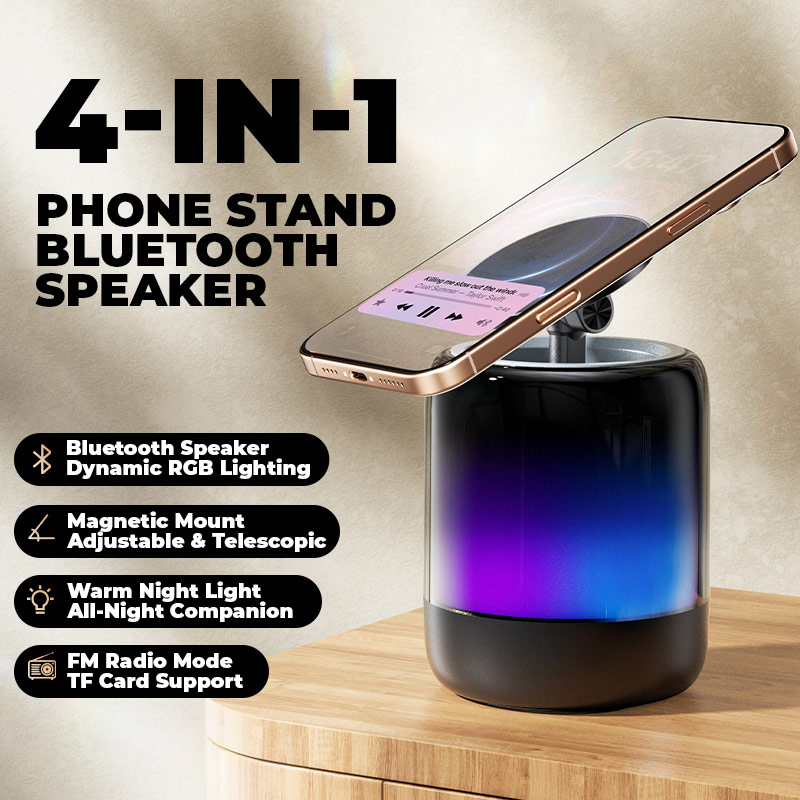 Q28 Bluetooth Speaker Magnetic Phone Holder